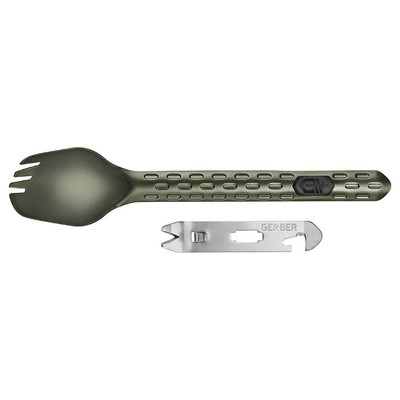 New Gerber Devour Spork Utencil Camping Fishing Hiking | Green 31003423
