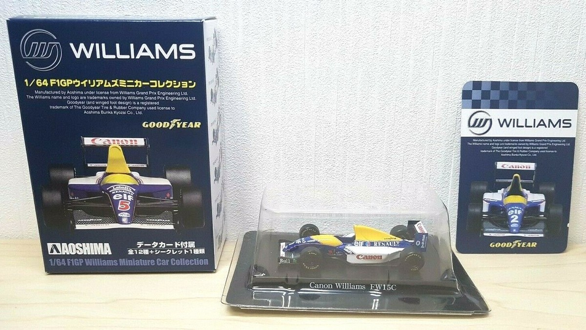 1/64 Aoshima Williams F1 1993 FW15c #0 DAMON HILL diecast car