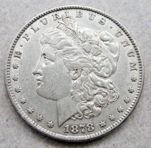 1878 7TF REV79 AU MORGAN SILVER DOLLAR 90% $1 COIN