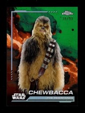 2024 TOPPS CHROME STAR WARS GREEN REFRACTOR 107 CHEWBACCA 38/99