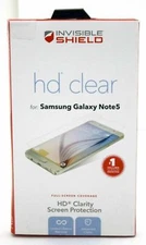 NEW Zagg InvisibleShield HD Clear GALAXY NOTE 5 Screen Protector Clarity Samsung