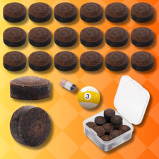 20PSC Pool Cue Tips, 13Mm Billiard Pool Stick Tips Pool Cue Tips Replacement Kit