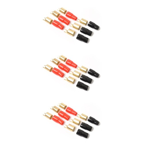 9 Pairs Copper Spade Speaker Wire Connectors 1 Gauge Amp Wiring Kit eBay