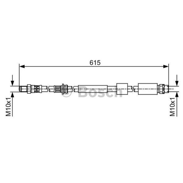 Bosch Bremsschlauch Bremsleitung Vorne FüR BMW 1Er 3Er Touring 1 987 481 615-image