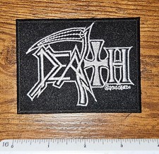 Death Grim Reaper Scythe Skull Skeleton Battle Jacket Patch