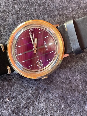 RARE Vintage Seiko UFO Automatic 17 Jewels 7005-8190 Japan Men's