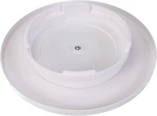 IBILI Rotating Base Stand Low 30 cm of Plastic, White, 30 x 30 x 5 cm