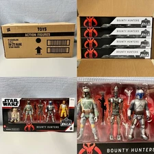🚨🚨 CASE FRESH Star Wars Bounty Hunters Celebrate The Saga 3.75”  5-Piece Set