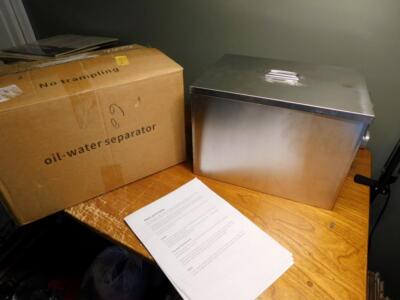 8lb Commercial Grease Trap Interceptor Oil Water Separator BRAND NEW Free Ship