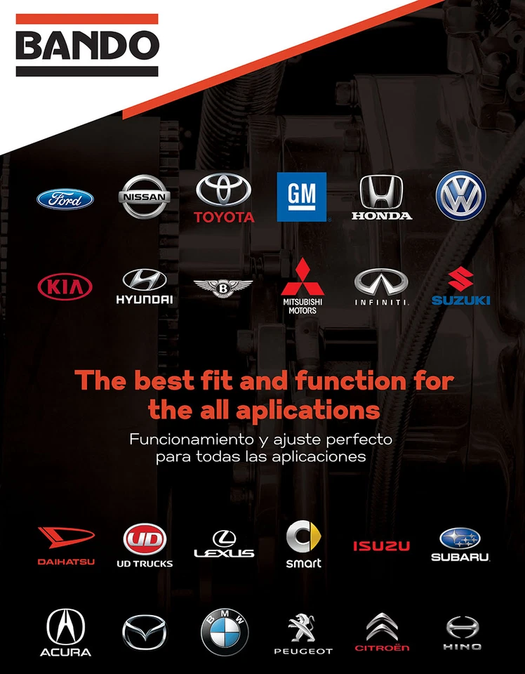 Ремень привода Serpentine от оригинального производителя подходит для LEXUS GX470 V8 4,7 л 2003-2009 - 6PK2240 - Изображение 3 из 4