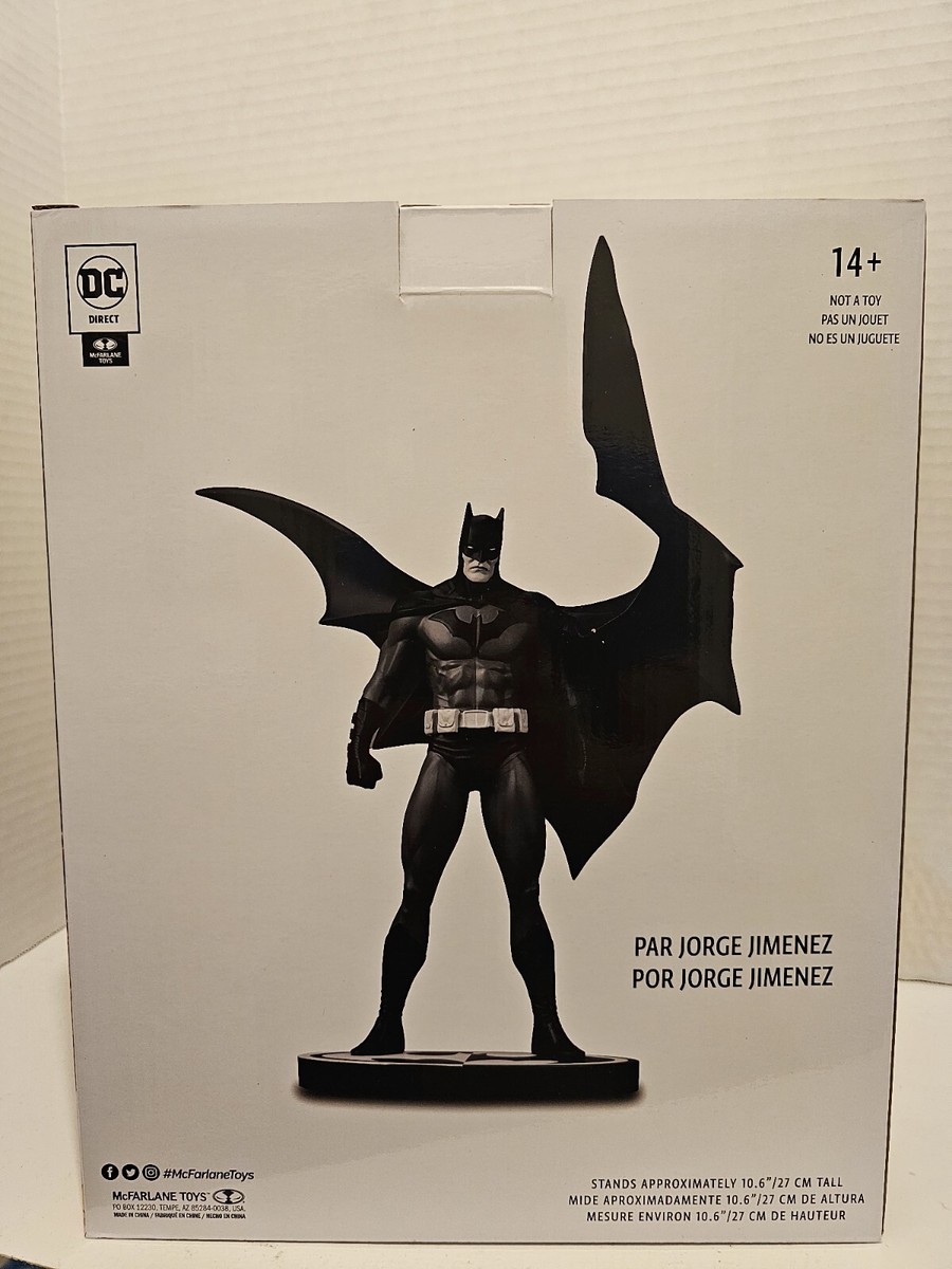 Mcfarlane Dc Direct Black And White BATMAN STATUE SIGNED BY Jorge