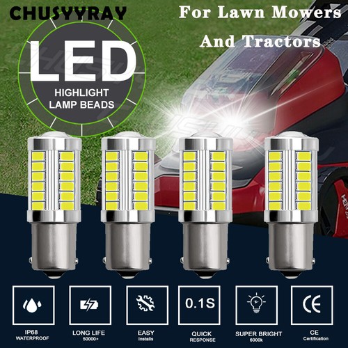4x LED 1156 lawn tractor light bulbs for Deere LT155 LT160 LT166 - 第 1/12 張圖片