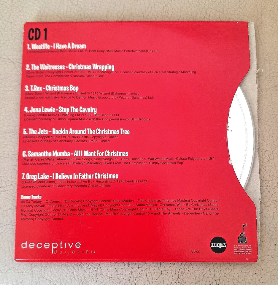 THE DAILY STAR'S CHRISTMAS HITS : PROMOTIONAL CD (disc one only)  . Foto 4 de 4