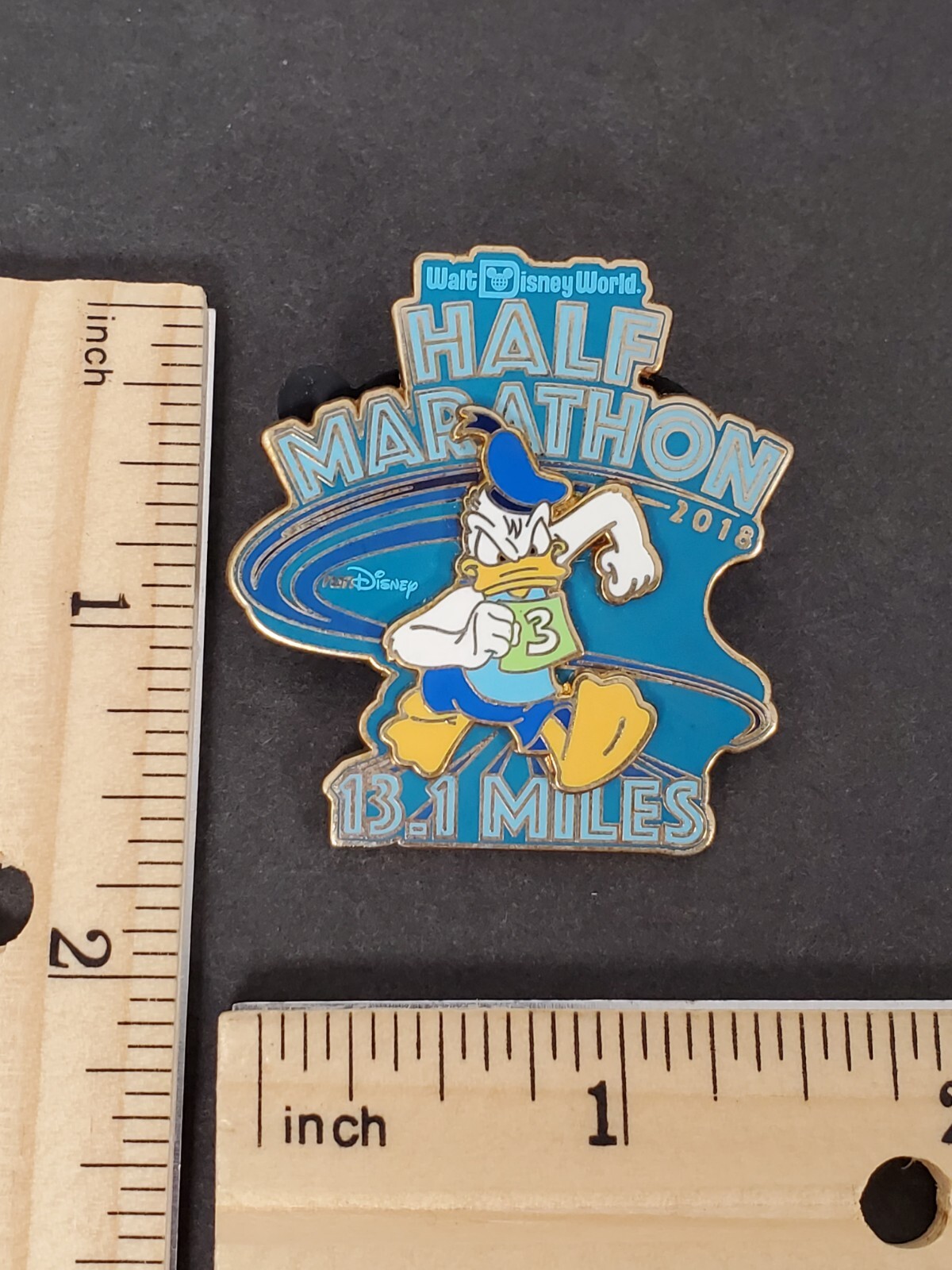 Disney Pin 126552 WDW - runDisney Marathon Weekend 2018 25th Anniversary - Half