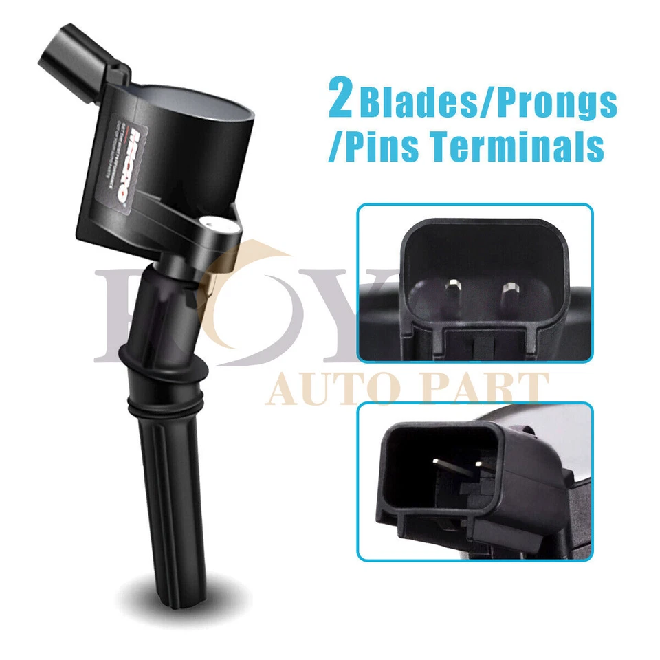 DG508 Ignition Coils + Spark Plugs for 2000-2004 Ford F150 Expedition 4.6L 5.4L Foto 2 de 4