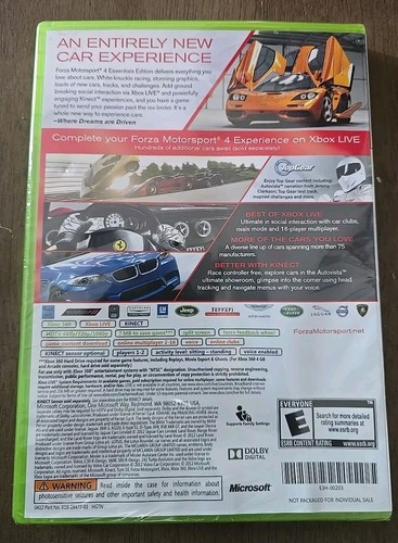 New Factory Sealed Forza Motorsport 4 Essentials Edition (Microsoft Xbox 360) - Picture 2 of 5