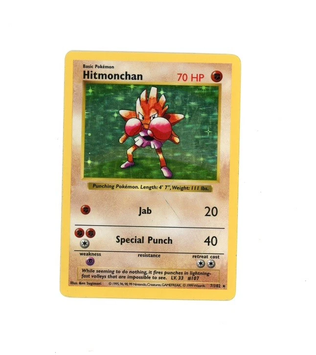 Hitmonchan 007/102 Base Set (Shadowless) for sale | eBay