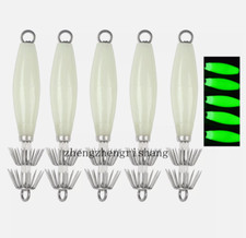 Luminous Squid Jig Hook Deep Sea Glow in Dark Underwater Catch Fishing Lure Bait