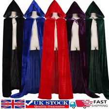 Adult Velvet Hooded Robe Cloak