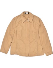 Elena Miro Womens Bomber Jacket Uk 16 Large Brown Polyester Pa07