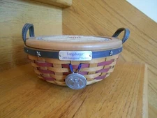 Longaberger Inaugural Basket Set 2005 very neat lid Bush 2 *shipping included!*