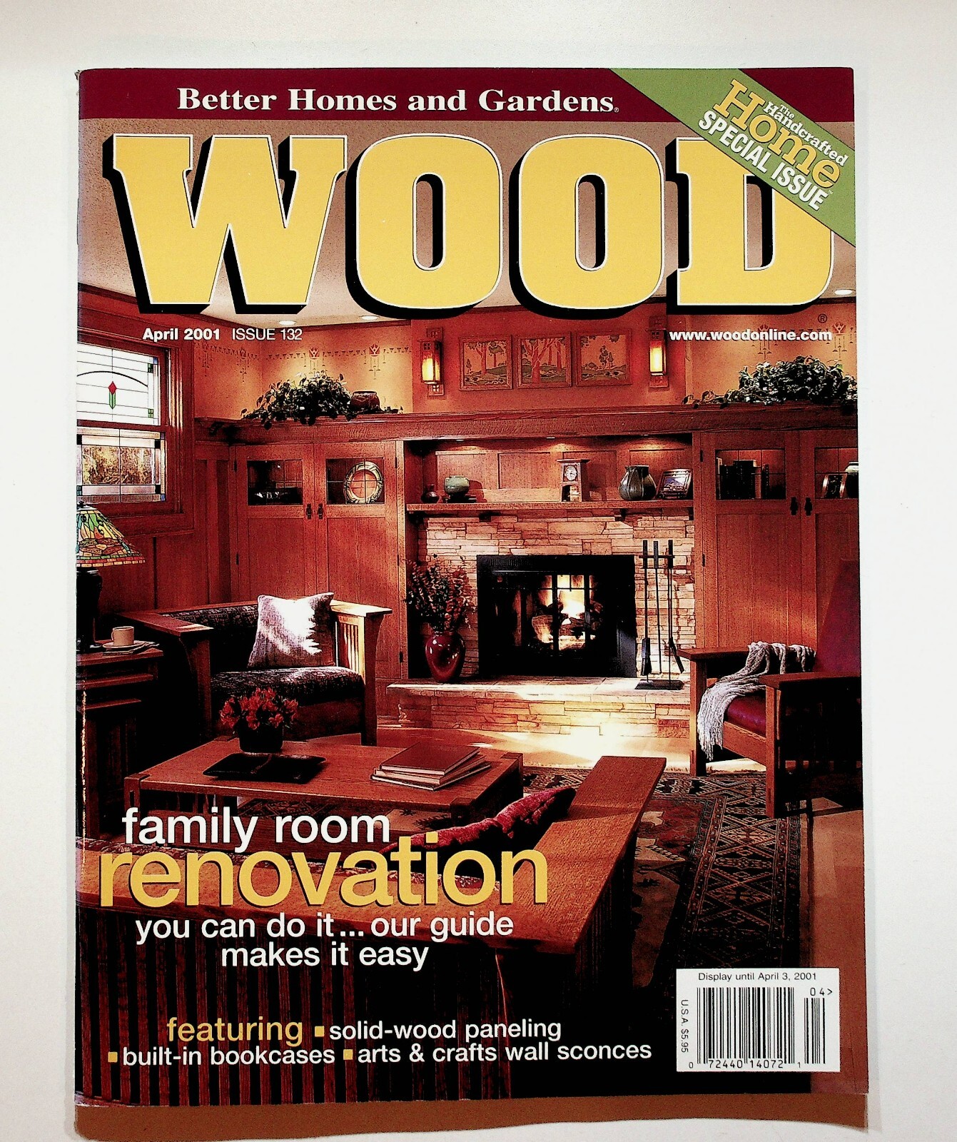2001 April Better Homes & Gardens Wood Magazine Easy Family Room Renovation