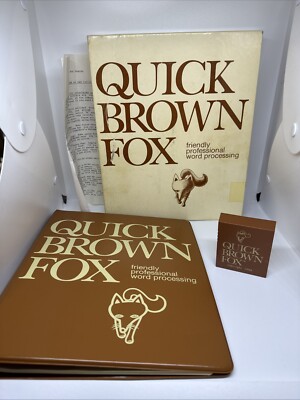 Vintage Quick Brown Fox Commodore 64 Friendly Professional Word Processing