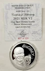 1oz 2021 MLK Martin Luther King V2 Silver Shield Proof Coin #10 disOBEY Series