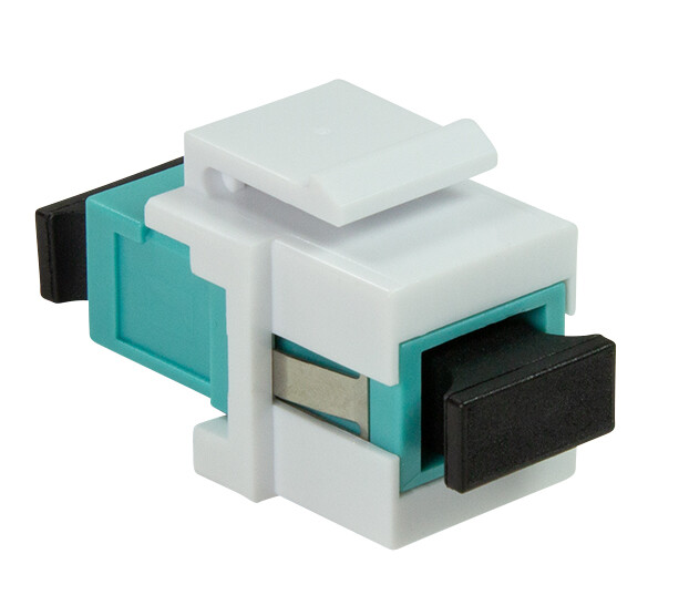 Logilink Giunto Fibra LWL SC per Installazione Keystone Verde Acqua e Bianco
