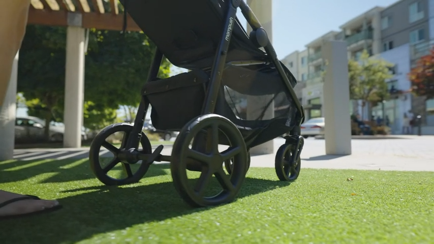 Mompush Nova Baby Stroller Lie-Flat Mode, Toddler Stroller with