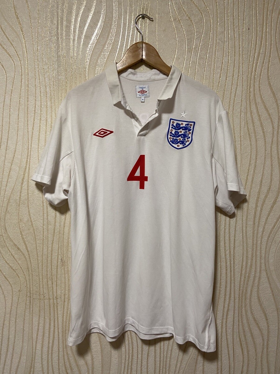 ENGLAND 2009 2010 HOME SHIRT JERSEY UMBRO sz 46 MEN #4 GERRARD | eBay