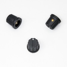 Drehknopf für Schalter oder Poti mit 6 mm Achse D 13mm Madenschraube 3 Stück