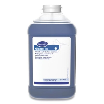 Diversey Glance Glass and Multi-Surface Cleaner, Liquid 84.5 oz Bottle, 2/Carton