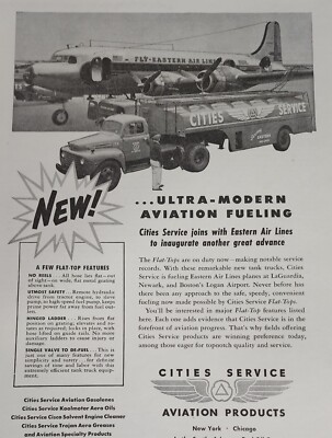 Eastern Airlines Picture Magazine Ad 1950 Runway Wall Art Decor Display     