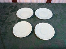 4 bellissimi piatti/piattini Mid-Century Franciscan Coronado Aqua Matte Swirl B&B