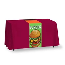 Table Runner for Food/Beverages Advertisement | UV/ Water Resistant Table Cloth