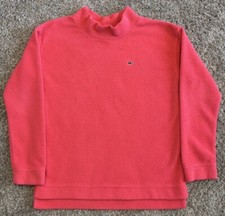 Vineyard Vines Pink Youth Long Sleeve Sherpa Pullover Fleece Girls Size XL 16 