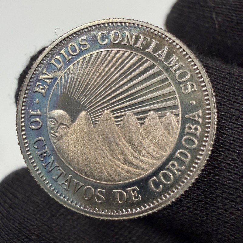 Nicaragua - 10 Centavos - 1972 Proof - KM#17.3 - 20,000 Minted!