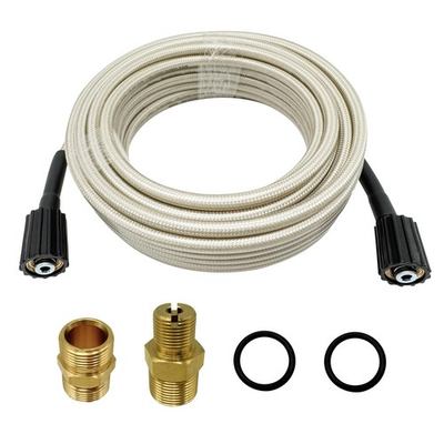 #ad 3700 PSI 50ft Pressure Washer Hose Bundle with 7106686 Outlet Connector and M... $48.68