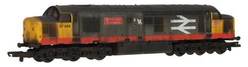 Lima L205078 OO Class 37 37506 British Steel Railfreight Red Stripe Weathered | Condition: Used