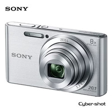 SONY CYBER-SHOT DSC-W830 COMPACT DIGITAL CAMERA SILVER 8X OPTICAL ZOOM