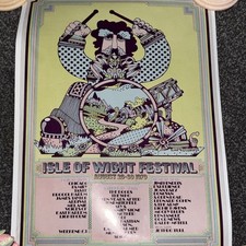 Isle of Wight Festival 1970 Reproduction A4 Poster Print Wall Art Hendrix
