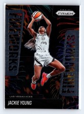 2025 Panini Prizm WNBA #4 Jackie Young Fireworks