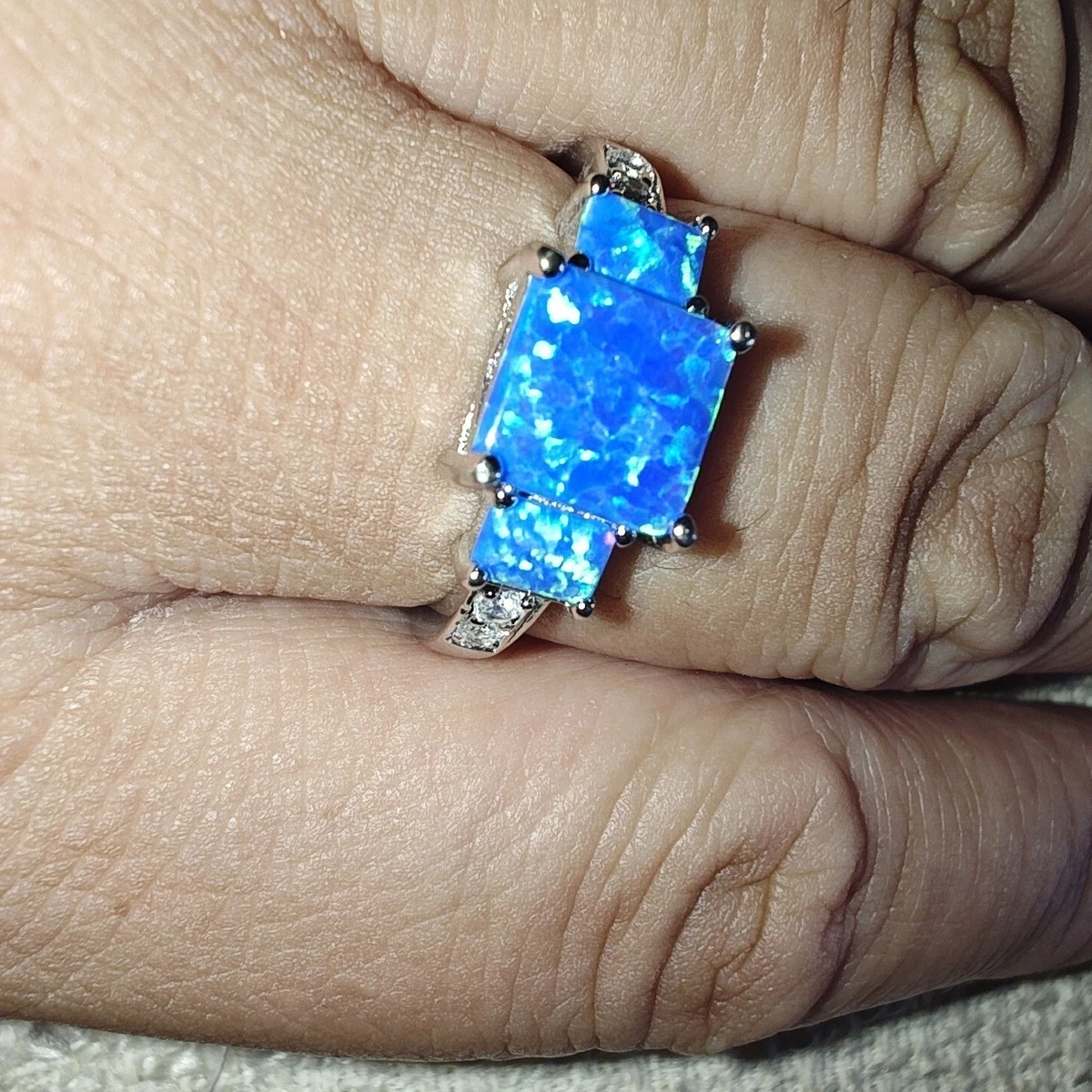 Blue Opal Fashion Rings for sale | eBay