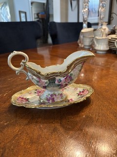 Gravy Boat with Underplate Vintage
