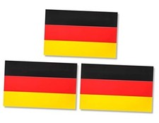 JBCD Germany German Flag Magnet Decal - for Car Truck or SUV, 3 Pack, 3x5