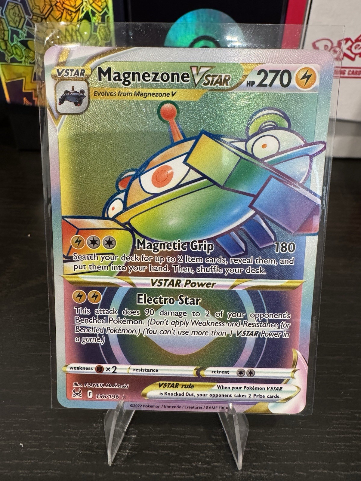 Magnezone Vstar 198/196 NM Holo Pokemon TCG Lost Origin - SHIPS FAST 🔥💨