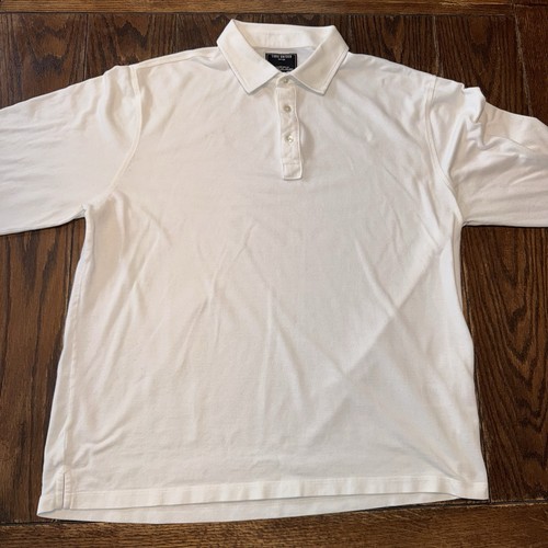 Todd Snyder New York Long Sleeve Polo Shirt White Mens XL - Picture 2 of 7