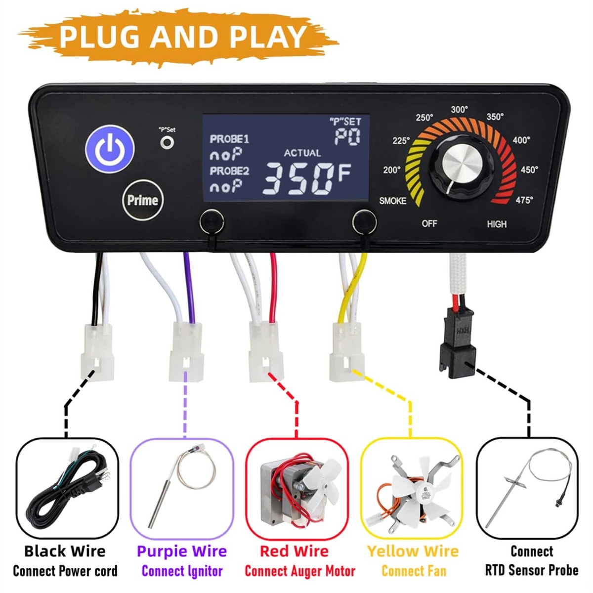 Digital LCD Control Board for Pit Boss Pellet Grill, Austin XL