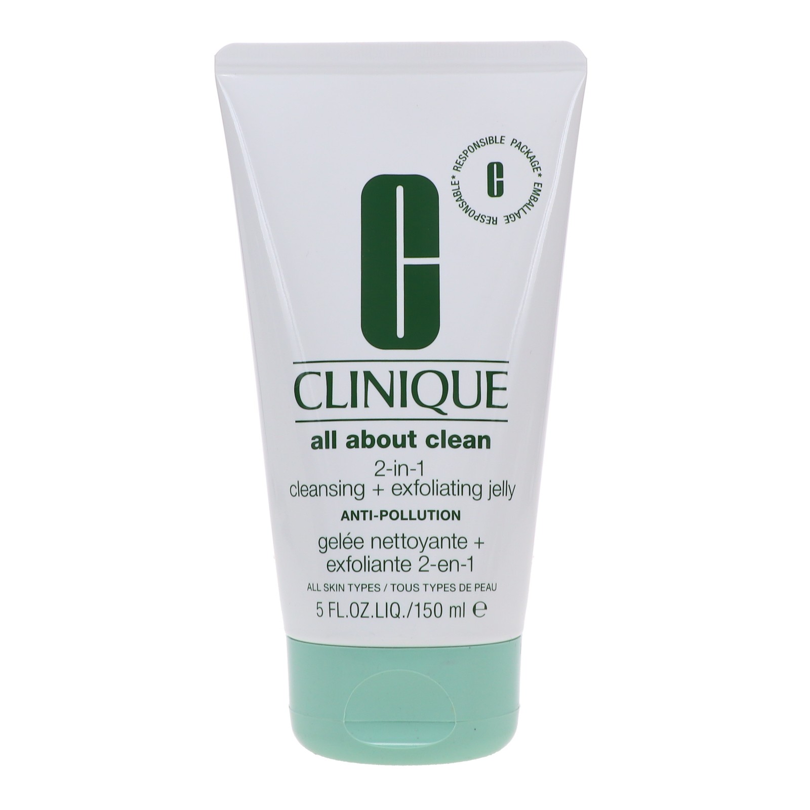 CLINIQUE All About Clean 2-In-1 Cleansing Exfoliating Jelly 5 oz 5590₽
